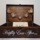 Stained Wedding Happily Ever After Card Placement Box, Wedding Card Box, Card Placement Box for Weddings, Stained Happily Ever After Box