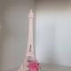 Pink Eiffel Tower Decorations, Paris Decor, Shabby Chic Paris, French Country Pink Eiffel Tower, Parisian Home Decor