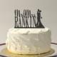 CUSTOM Wedding Cake Topper with Bride and Groom Silhouette Personalized Mr and Mrs Topper YOUR Last Name Custom Family Name Wedding Topper