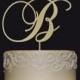 Rustic Wedding Cake Topper - Personalized Monogram Cake Topper - Keepsake Wedding Cake Topper