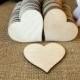 50 Wooden Hearts Natural Wood Heart shaped Gift Tag , Wedding Decoration , Bridal Shower , Escort Card , Place Card