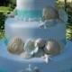 Beach Theme Wedding Cake — Seashells /Ocean/Beach