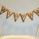 Sale Wedding Cake Topper Banner Nautical Garland Beach Bunting Anchors Love Destination