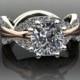 Infinity Engagement Ring Forever Brilliant Moissanite and Diamonds 3.20 CTW