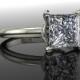 Princess Cut Diamond Solitaire Engagement Ring 1.58 CTW