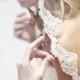 Mantilla bridal veil with Alencon lace - Julie