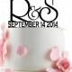 Custom Wedding Cake Topper - Personalized Monogram Cake Topper - Initial - Cake Decor -Anniversary- Bride and Groom