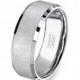 Mens Wedding Band Tungsten Ring, High Quality Flat with Satin Finish Center Comfort Fit