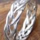 5 Wire Braided Silver Ring