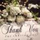 VINTAGE THANK YOU Sign, Wedding Sign, Cottage Wedding, Thank for sharing our Wedding Day