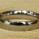 4mm Wide Comfort Fit / Court Shape Titanium Plain band Wedding Ring