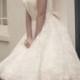 Capped Sleeves Scalloped Bateau Knee-length Lace Wedding Dress