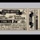 Rustic Wedding Invitations - Vintage Antique Edwardian Victorian Wedding Rustic Banner Ticket Invitations