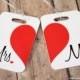 Personalized Set of Mr. and Mrs. Luggage Tags - Double Sided- Wedding-Bridal Shower-Bride-Newlywed-Honeymoon-Bride luggage tag