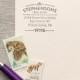 Self Inking Address Stamp MODERN ARCH Design Interchangeable custom address stamp wood handle, wedding stamp