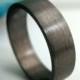 5mm - 6mm Wedding Band - Black Gold Plated Over 925 Silver - Men's Wedding Band - Flat Tube - Black Gold Ring Etsy - Black Gold Ring For Men