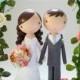 custom wedding cake topper - with arch