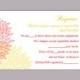 DIY Wedding RSVP Template Editable Text Word File Download Rsvp Template Printable RSVP Card Yellow Pink Rsvp Card Template Floral Rsvp Card