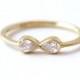 Diamond Infinity Ring - Engagement Ring - 18k Solid Gold