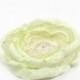 Victorian Shabby Chic Bridal Hair Flower Clip Pale Green