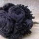 Stormy Weather: Black and Grey Upcycled Bouquet
