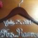 Bridal Hanger with DATE for your wedding pictures, Personalized custom bridal hanger, brides hanger, Bridal Hanger, Wedding hanger, Bridal