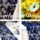 WEDDING DECOR :Navy Blue Lace Table Runner, 3ft to 10ft long x 7" wide/ Rustic DecorNavy weddings/ Overlay/wedding ideas/Ends Not Sewn