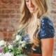 Wedding Inspiration for Romantic Navy and Gold Fall