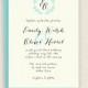 CALLIGRAPHY WREATH - DIY Printable Wedding - Invitation