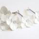 White Hydrangea - Flower Accessories - Hydrangea Wedding Hair Accessories, Wedding Hair Flower Hair, Bridesmaid Jewelry - set