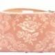 Black Friday/Cyber Monday SALE Bridesmaid Gift Makeup Bag in Vintage Dusty Rose Cosmetic Bag Floral and Ribbon Print