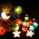 20 Mixed stars and moon paper lantern string lights for party wedding home decoration indoor outdoor