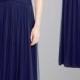 Navy Draped Flattering Long Bridesmaid Dress UK KSP337 [KSP337] - £92.00 : Cheap Prom Dresses Uk, Bridesmaid Dresses, 2014 Prom & Evening Dresses, Look for cheap elegant prom dresses 2014, cocktail gowns, or dresses for special occasions? kissprom.co.uk o