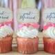 Wedding cupcake toppers, Just Married Cupcake toppers, Wedding Decoration, Reception, Candy Table, Sweets Table, 12 toppers per set