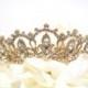 Rhinestone Bridal Tiara, Wedding Tiara, Crystal Bridal headpiece, Dramatic headpiece, Gold Tiara, Silver Tiara