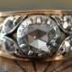 Unique Engagement Ring-Art Nouveau Engagement Ring-1800s Engagement Ring-Antique Engagement-Rose Cut Diamond Ring-Victorian Engagement Ring