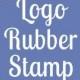 Custom stamp with logo artwork - self inking or wood mounted.