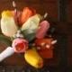 Tulip Wedding Bouquet, Silk Bouquet, Spring Wedding Bouquet, Yellow, Pink, Orange, White, Shabby Chic