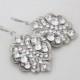 Crystal Bridal earrings, Vintage style Wedding earrings, Bridal jewelry, Chandelier earrings, Swarovski crystal earrings, Antique silver