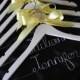 Set of 6-- Personalized Hanger, Custom Bridal Hangers, Bridesmaids gift, Wedding hangers with names, Custom made hangers