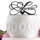 ON SALE !!! Wedding Cake Topper - Wedding Decoration - Cake Decor - Monogram Cake Topper - For Love - Anniversary Cake Topper