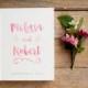 Wedding Guest Book Wedding Guestbook Custom Guest Book Personalized Customized custom design wedding gift keepsake watercolor blush pink