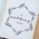 Wedding Journal, Notebook, Wedding Planner - Personalized, Customized, bridal shower guest book, custom design, calligraphy, keepsake