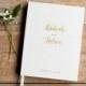 Wedding Guest Book Wedding Guestbook Custom Guest Book Personalized Customized custom design wedding gift keepsake gold faux glitter book