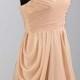 Peach Ruching High Low Mini Bridesmaid Dresses KSP295 [KSP295] - £78.00 : Cheap Prom Dresses Uk, Bridesmaid Dresses, 2014 Prom & Evening Dresses, Look for cheap elegant prom dresses 2014, cocktail gowns, or dresses for special occasions? kissprom.co.uk of