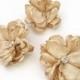 Bridal Champagne Hair Flower Clip -  Wedding Hair Pins for Bridesmaid, Flower Girl, Photo Prop