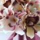 Blush Pink Cymbidium Orchid  bouquet, Bridal Bouquet, Wedding Bouquet, bridesmaid bouquet, toss bouquet