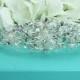 Rhinestone Crystal Freshwater Pearl bridal headband headpiece, wedding headband, wedding headpiece, rhinestone tiara, bridal accessories