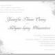 CHIC SMOKE FLOWER WEDDING INVITATION CARD HPI027 FOR WINTER WEDDING INVITATIONS
