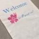 Beach wedding welcome bag,  Hawaiin welcome bag, paradise welcome bag, flip flop bag, drawstring welcome bag, out of town bag